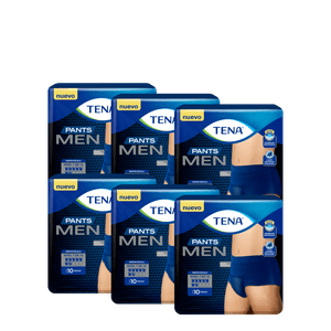 6 Paquetes Ropa Interior Desechable Tena Men 10 Un